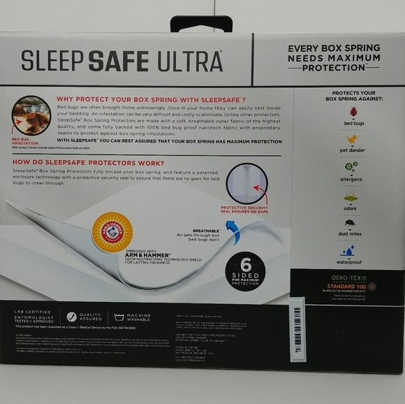 Sleep Safe Ultra Box Spring Protector Full Size NIB - Picture 4 of 4